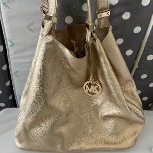 Michael Kors Gold Shoulder Bag